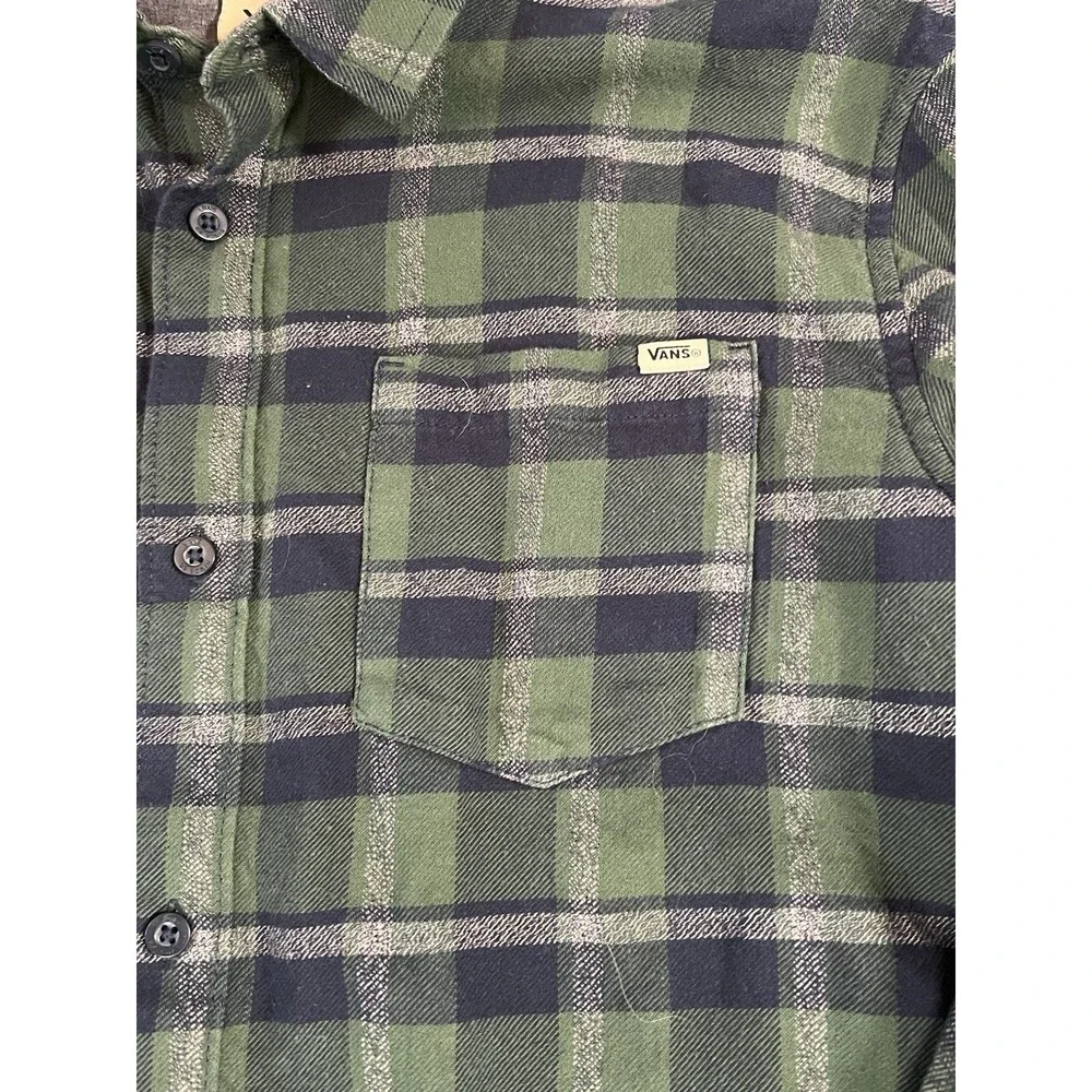 Vans Men's Off The Wall Classic Button-Up Flannel. Size Xtra Large See Photos! - Picture 3 of 7